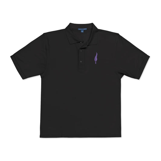 Embroidered Lavender Sprig Polo