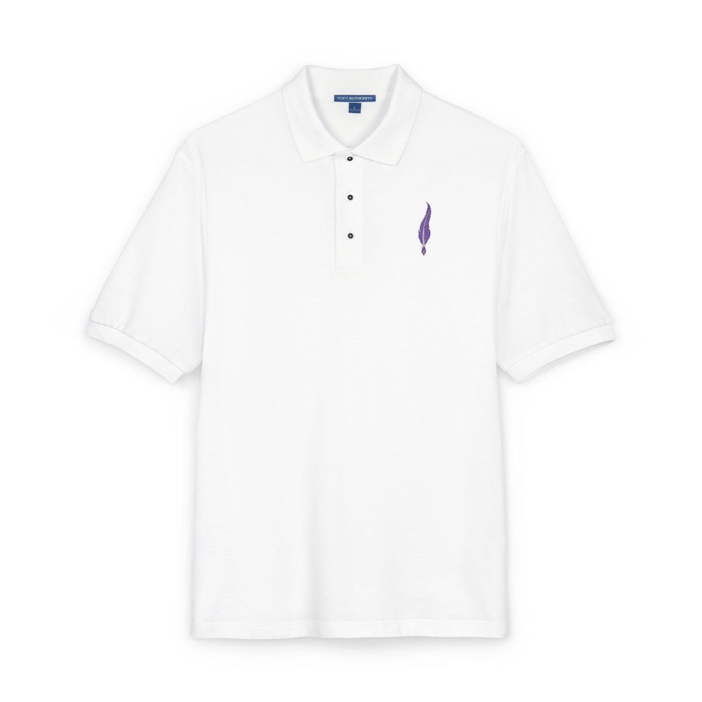 Embroidered Lavender Sprig Polo