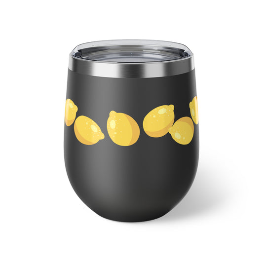 Lemon Slice Insulated Cup, Perfect for Summer Parties, Gifts for Lemon Lovers, Travel Mug, Sip & Go Drinkware