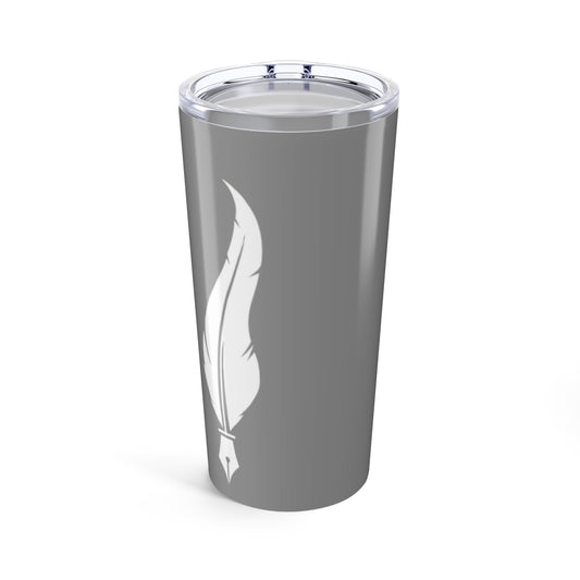 Stylish 20oz Tumbler with Feather Design - Perfect for Gifts, Travel, and Daily Hydration