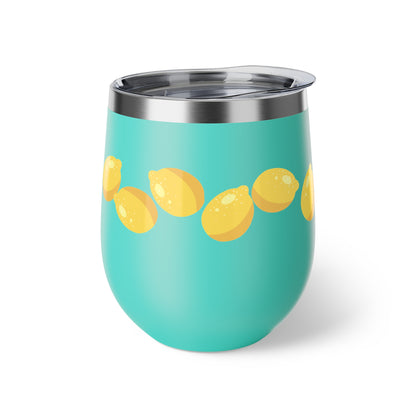 Lemon Slice Insulated Cup, Perfect for Summer Parties, Gifts for Lemon Lovers, Travel Mug, Sip & Go Drinkware