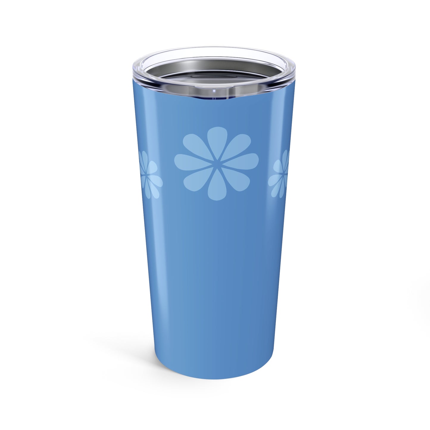 Blue Floral Insulated Tumbler | 20oz Travel Mug, Summer Vibes, Eco-Friendly Gift, Coffee Cup, Beach Ready Drinkware