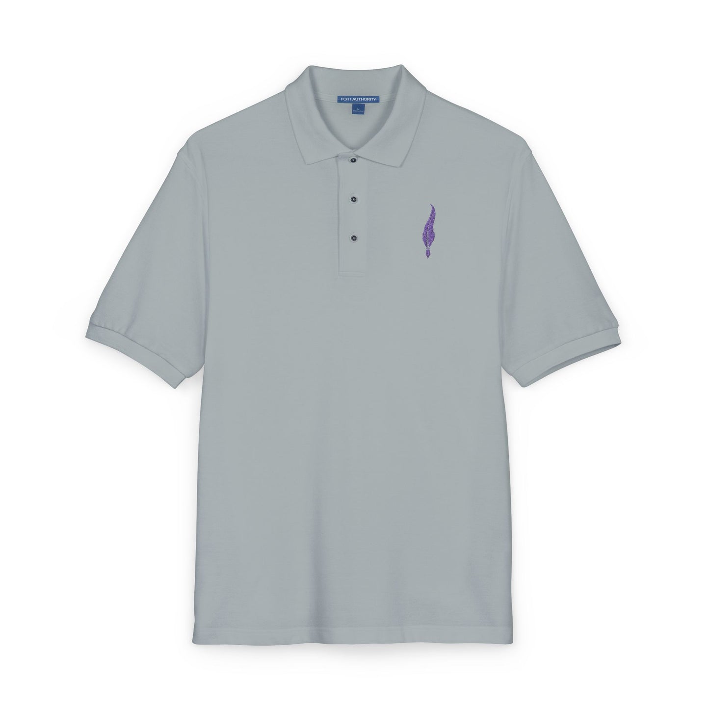 Embroidered Lavender Sprig Polo