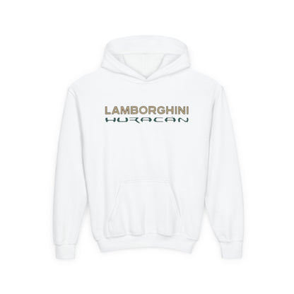 Huracán Sports Car Youth Hoodie — Lamborghini Graphic Kids Sweatshirt