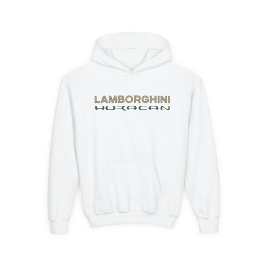 Huracán Sports Car Youth Hoodie — Lamborghini Graphic Kids Sweatshirt