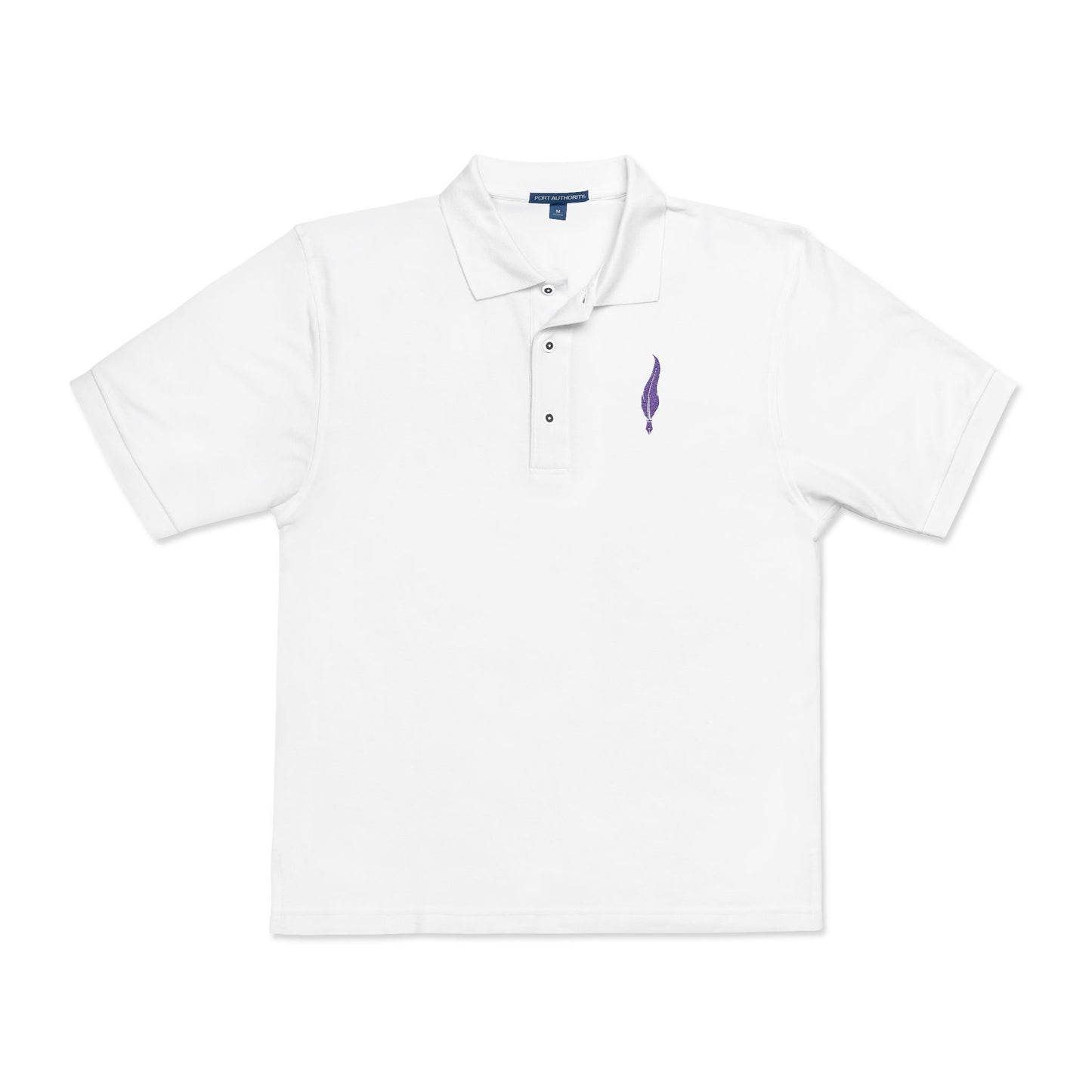 Embroidered Lavender Sprig Polo
