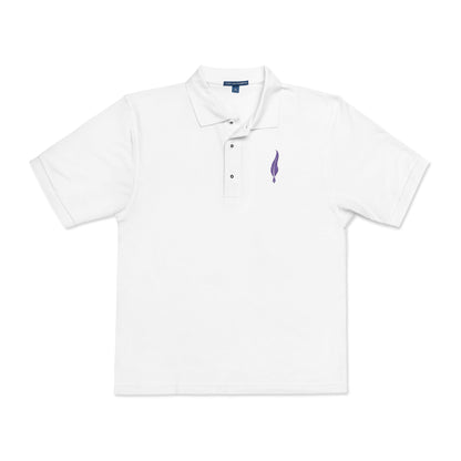 Embroidered Lavender Sprig Polo
