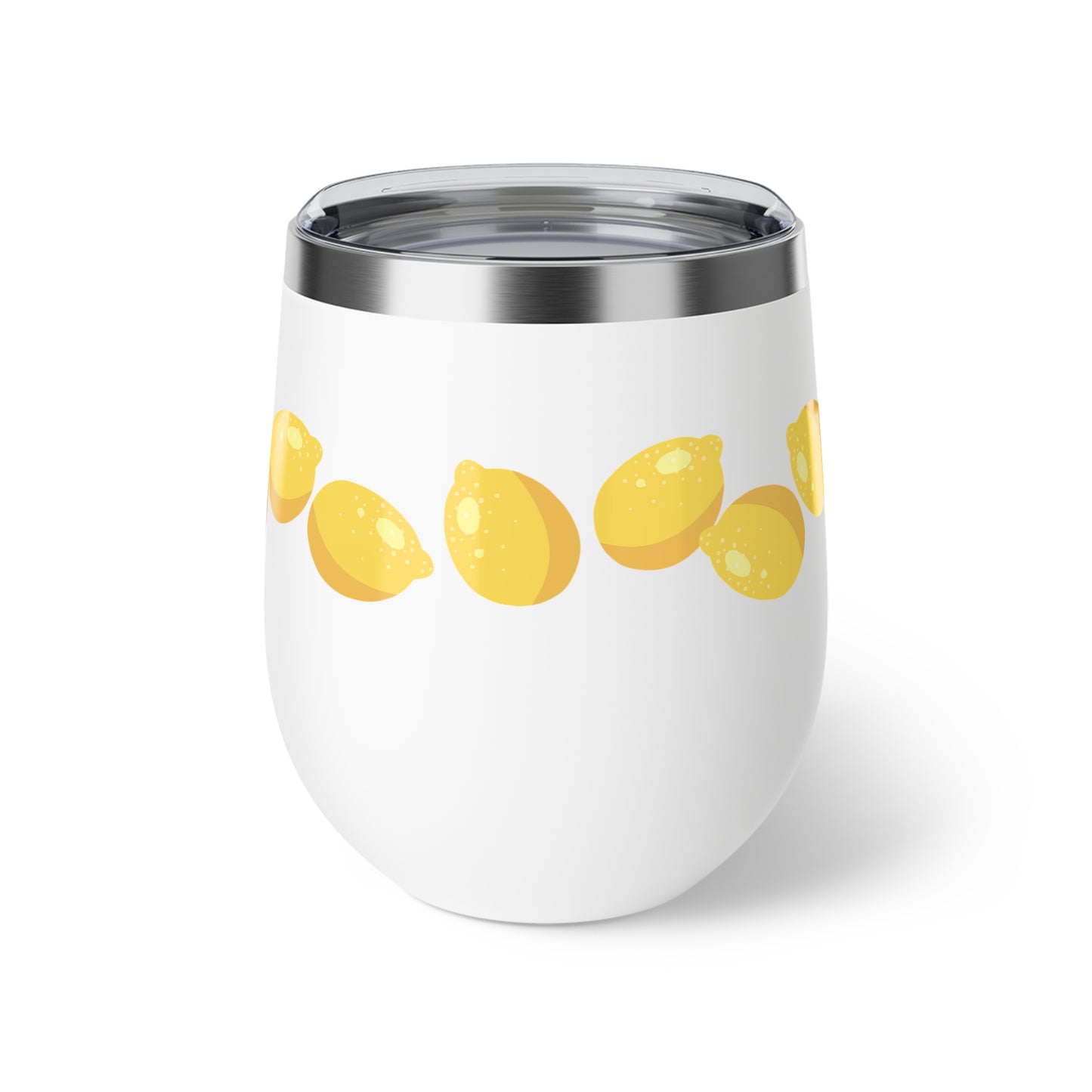 Lemon Slice Insulated Cup, Perfect for Summer Parties, Gifts for Lemon Lovers, Travel Mug, Sip & Go Drinkware