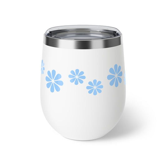 Charming Floral Insulated Cup, 12oz, Travel Mug, Cute Drinkware, Gifts for Her, Summer Cup, Outdoor Entertaining
