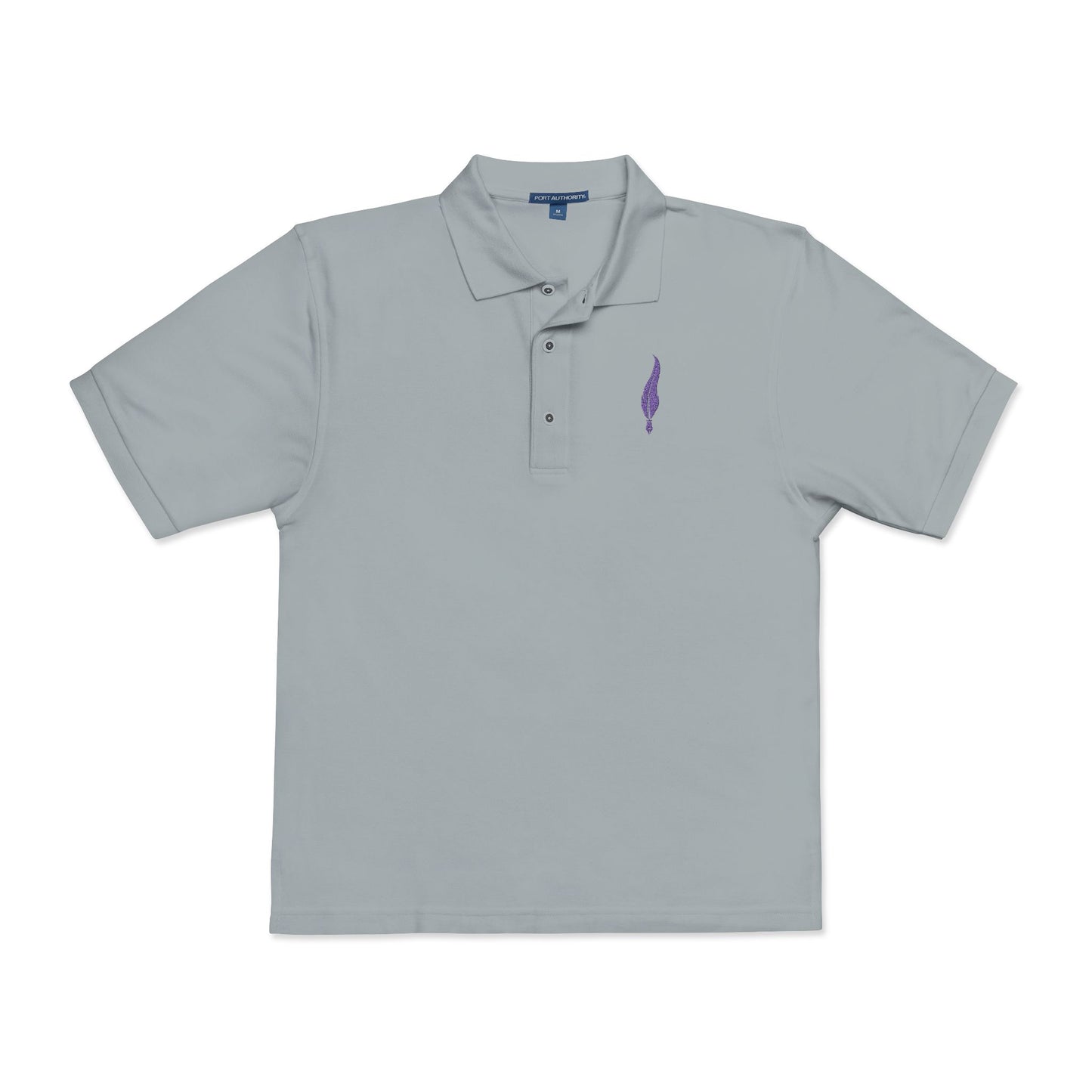 Embroidered Lavender Sprig Polo