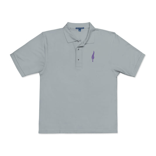 Embroidered Lavender Sprig Polo