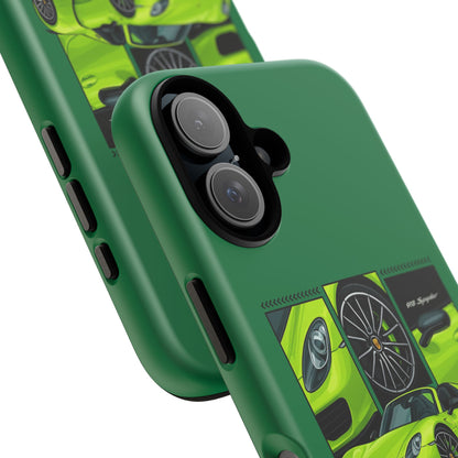 Porsche 918 Spyder Green Phone Case — Sports Car Protective Cover