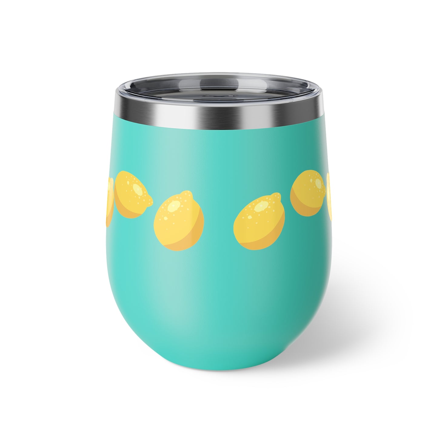 Lemon Slice Insulated Cup, Perfect for Summer Parties, Gifts for Lemon Lovers, Travel Mug, Sip & Go Drinkware