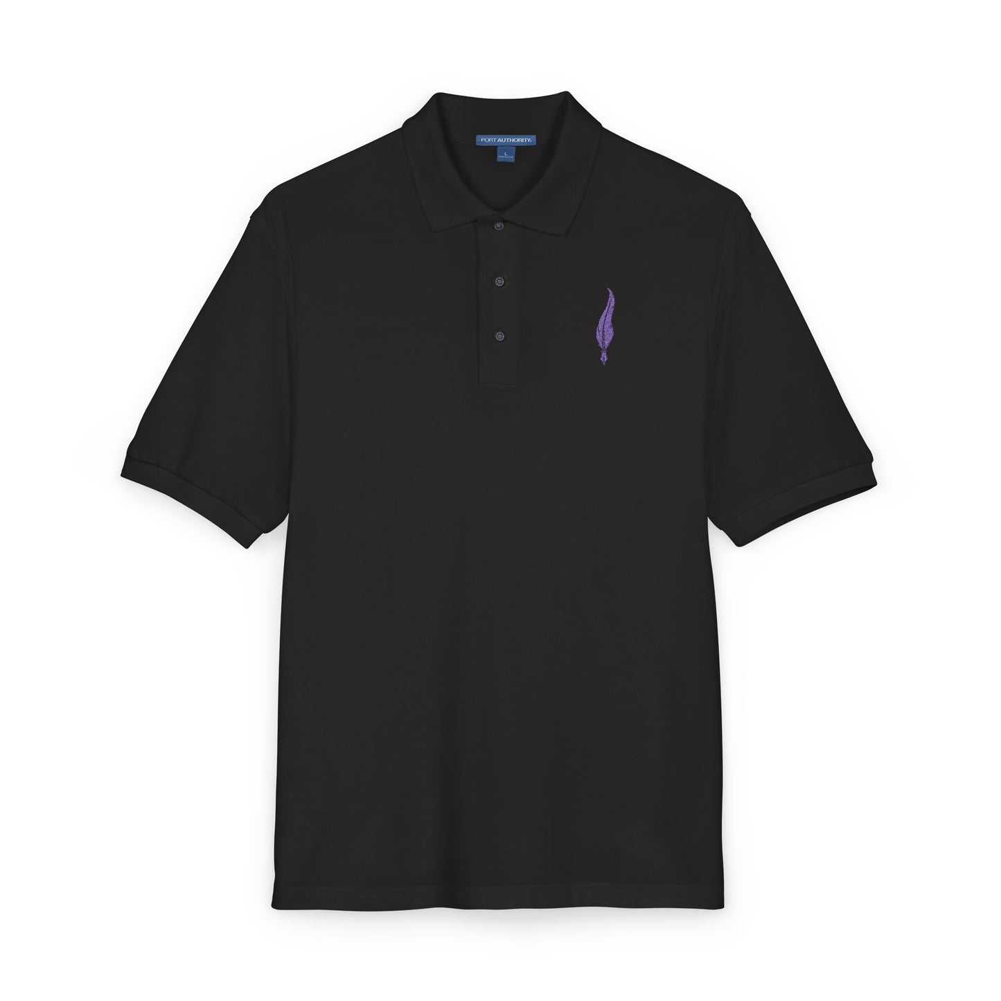 Embroidered Lavender Sprig Polo