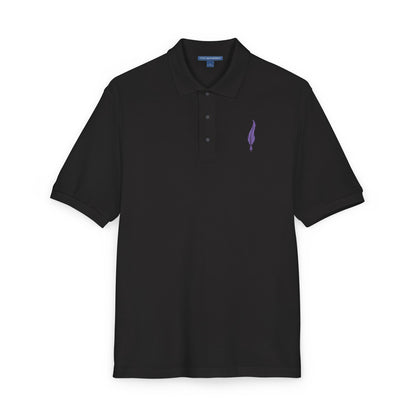 Embroidered Lavender Sprig Polo