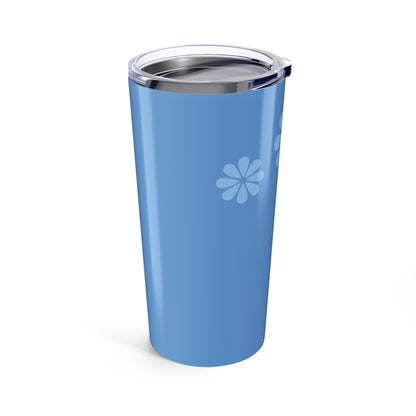 Blue Floral Insulated Tumbler | 20oz Travel Mug, Summer Vibes, Eco-Friendly Gift, Coffee Cup, Beach Ready Drinkware