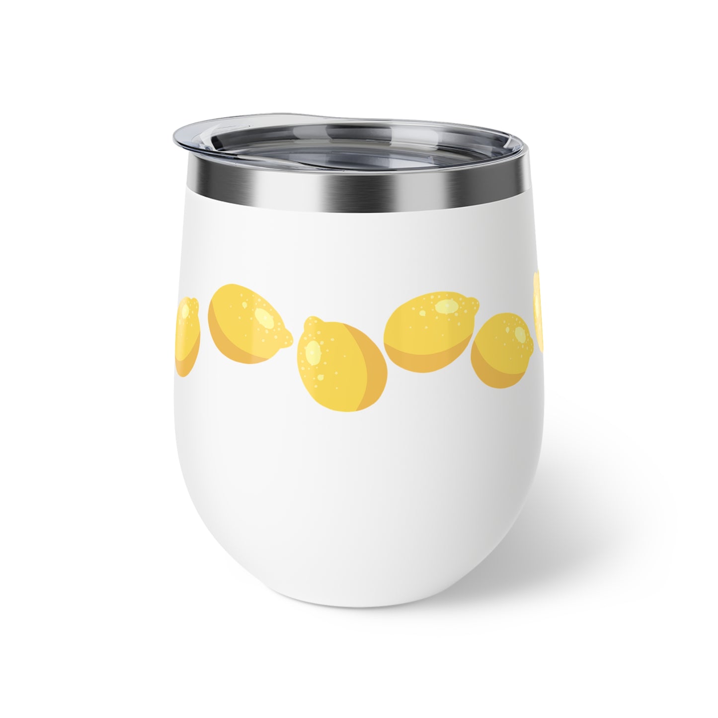 Lemon Slice Insulated Cup, Perfect for Summer Parties, Gifts for Lemon Lovers, Travel Mug, Sip & Go Drinkware