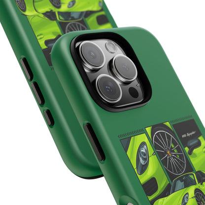 Porsche 918 Spyder Green Phone Case — Sports Car Protective Cover