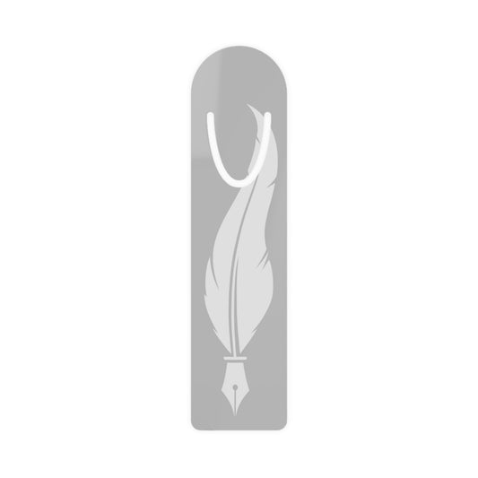 Elegant Metal Bookmark with Feather Design, Reading Gift, Book Lover Accessory, Teacher Appreciation, Literary Gift, Stationery