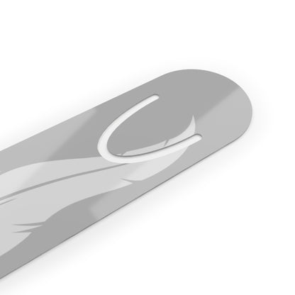 Elegant Metal Bookmark with Feather Design, Reading Gift, Book Lover Accessory, Teacher Appreciation, Literary Gift, Stationery