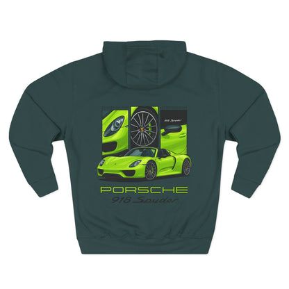Porsche 918 Souder Fleece Hoodie - Stylish Auto Enthusiast Apparel, Perfect Gift for Car Lovers, Road Trip Outfit, Birthday Present, [...]