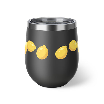 Lemon Slice Insulated Cup, Perfect for Summer Parties, Gifts for Lemon Lovers, Travel Mug, Sip & Go Drinkware