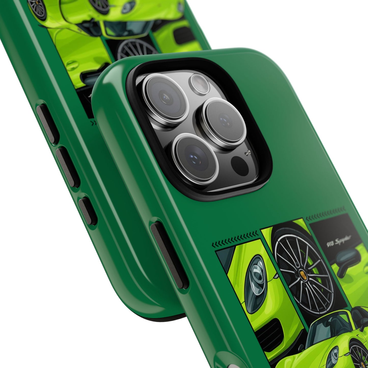 Porsche 918 Spyder Green Phone Case — Sports Car Protective Cover