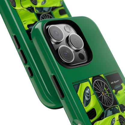 Porsche 918 Spyder Green Phone Case — Sports Car Protective Cover