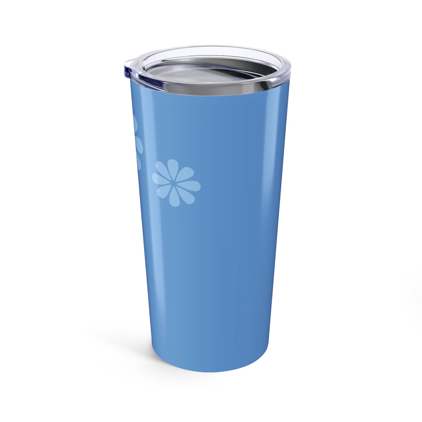Blue Floral Insulated Tumbler | 20oz Travel Mug, Summer Vibes, Eco-Friendly Gift, Coffee Cup, Beach Ready Drinkware
