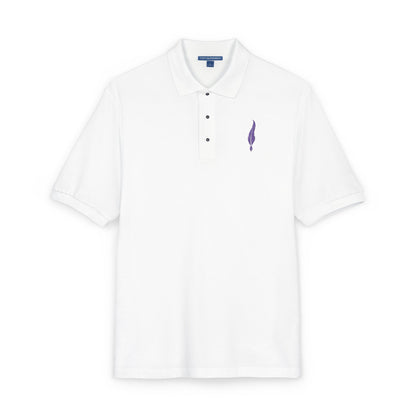 Embroidered Lavender Sprig Polo