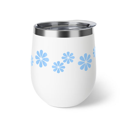 Charming Floral Insulated Cup, 12oz, Travel Mug, Cute Drinkware, Gifts for Her, Summer Cup, Outdoor Entertaining