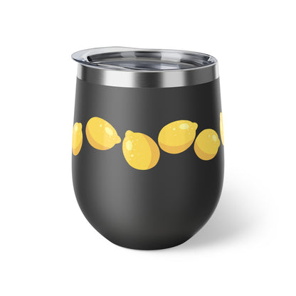 Lemon Slice Insulated Cup, Perfect for Summer Parties, Gifts for Lemon Lovers, Travel Mug, Sip & Go Drinkware