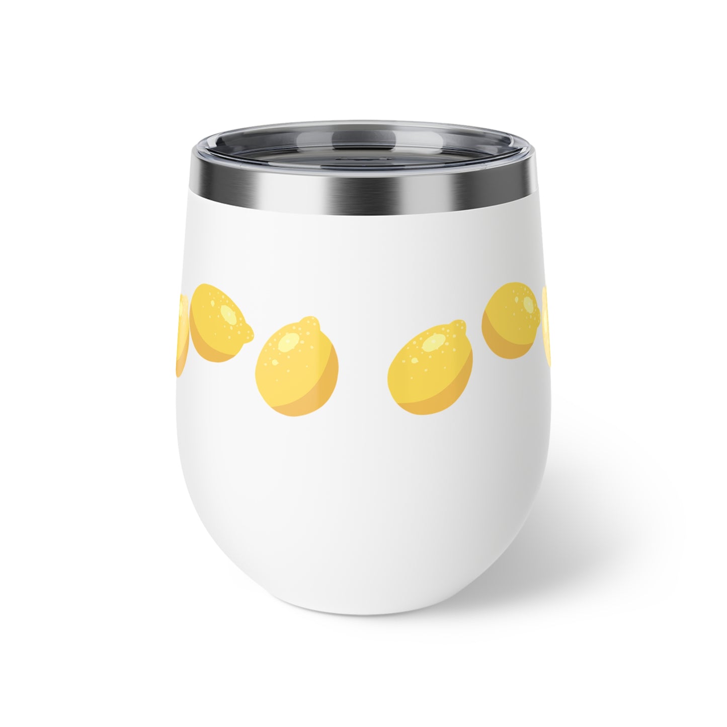 Lemon Slice Insulated Cup, Perfect for Summer Parties, Gifts for Lemon Lovers, Travel Mug, Sip & Go Drinkware