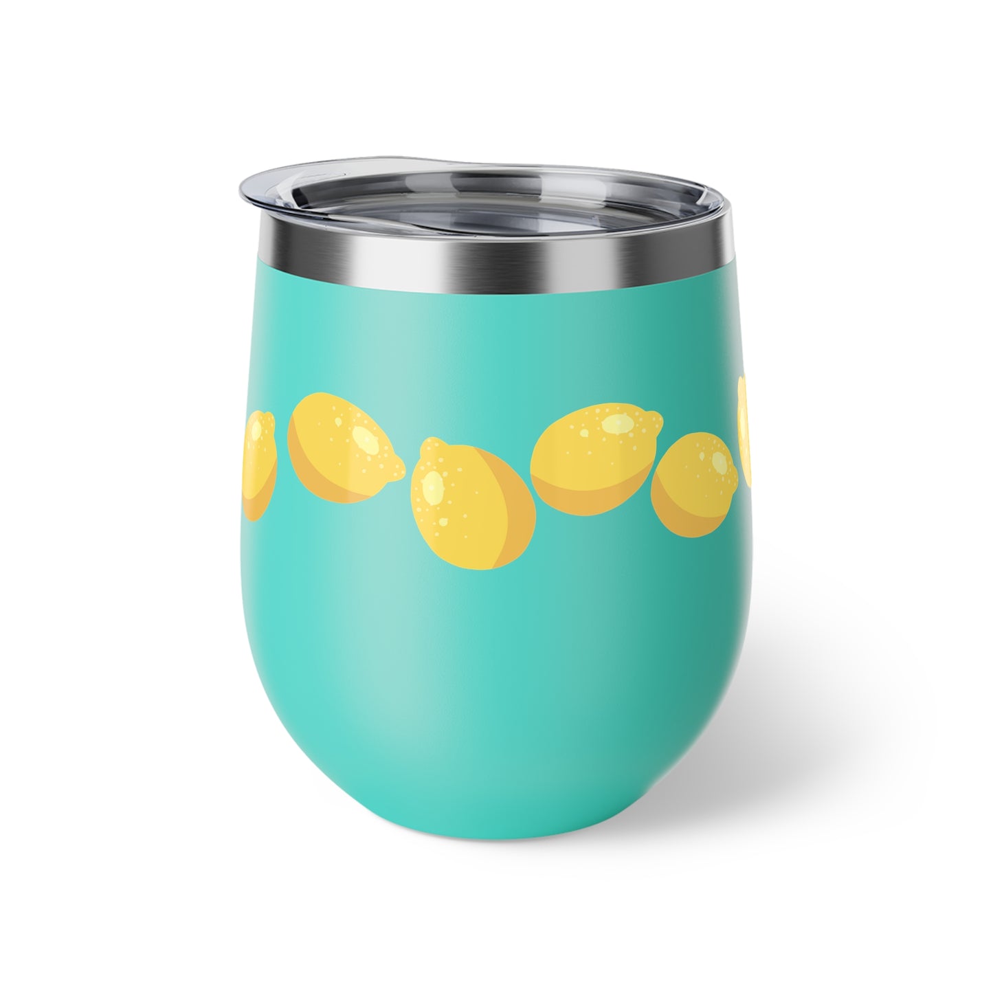 Lemon Slice Insulated Cup, Perfect for Summer Parties, Gifts for Lemon Lovers, Travel Mug, Sip & Go Drinkware