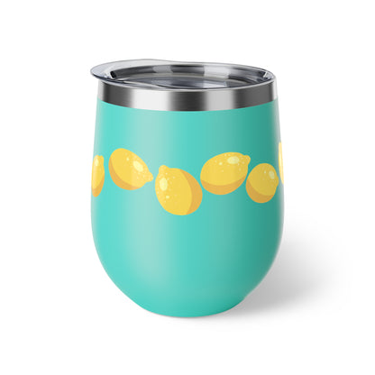 Lemon Slice Insulated Cup, Perfect for Summer Parties, Gifts for Lemon Lovers, Travel Mug, Sip & Go Drinkware