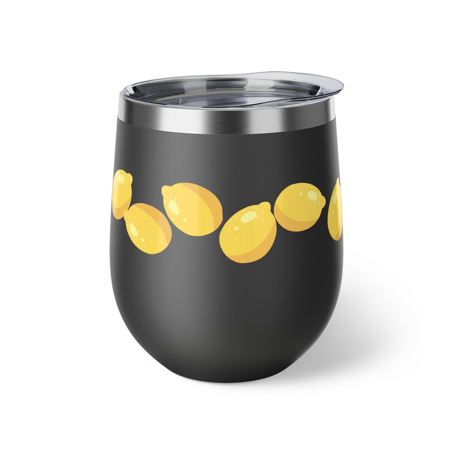 Lemon Slice Insulated Cup, Perfect for Summer Parties, Gifts for Lemon Lovers, Travel Mug, Sip & Go Drinkware
