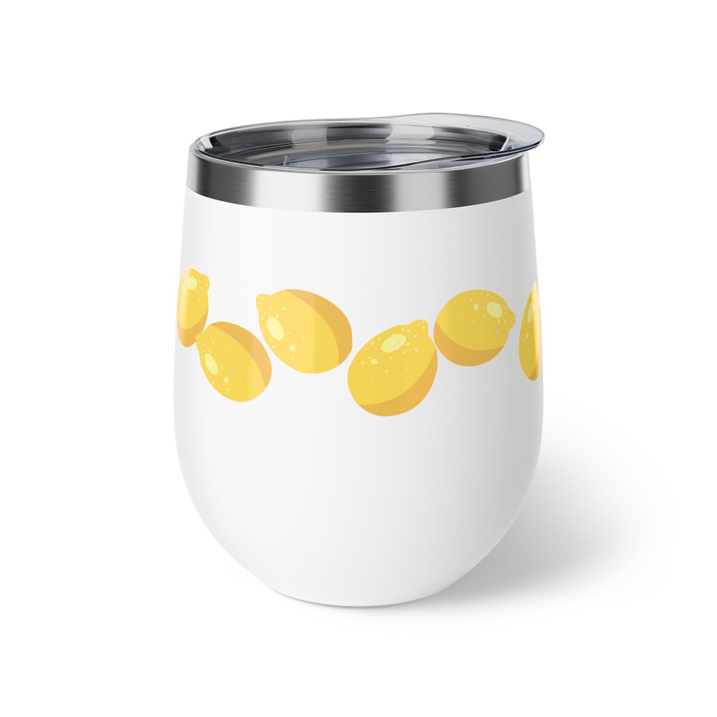 Lemon Slice Insulated Cup, Perfect for Summer Parties, Gifts for Lemon Lovers, Travel Mug, Sip & Go Drinkware