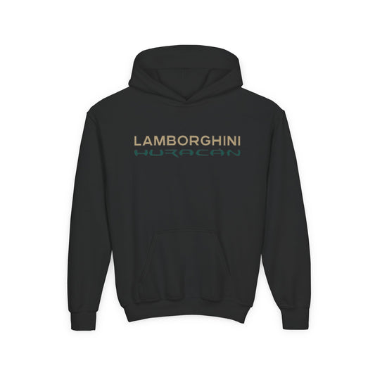 Huracán Sports Car Youth Hoodie — Lamborghini Graphic Kids Sweatshirt