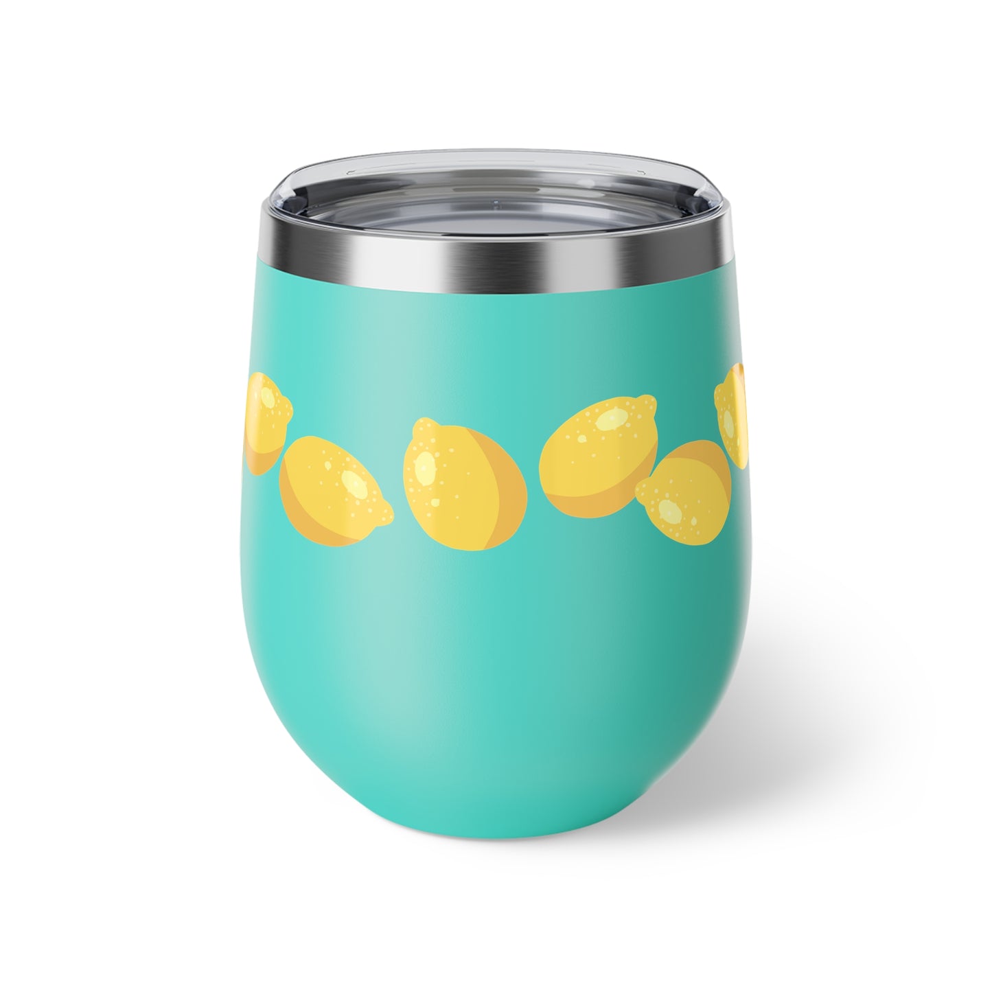 Lemon Slice Insulated Cup, Perfect for Summer Parties, Gifts for Lemon Lovers, Travel Mug, Sip & Go Drinkware