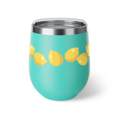 Lemon Slice Insulated Cup, Perfect for Summer Parties, Gifts for Lemon Lovers, Travel Mug, Sip & Go Drinkware