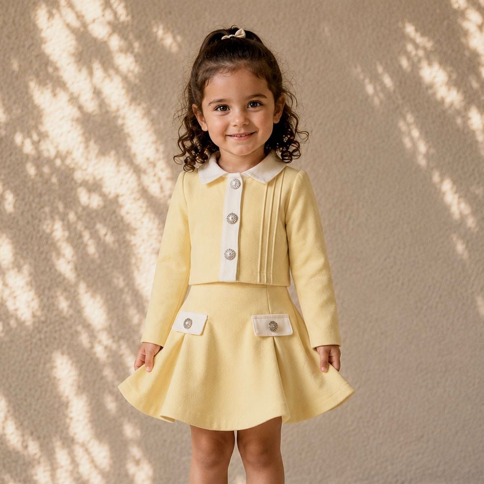 watar cropped blazer & A-line skirt set